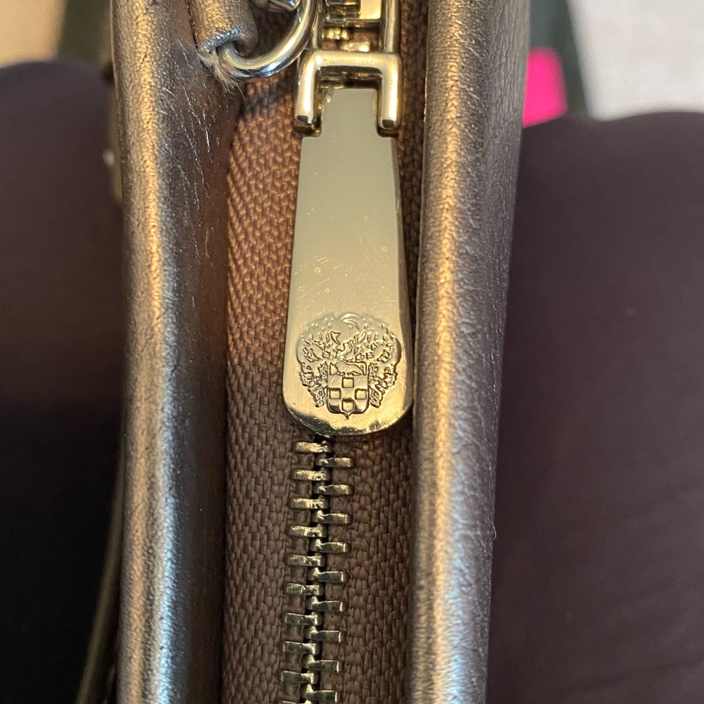Vince Camuto gold (bronze) leather cross body bag - Picture 11 of 14